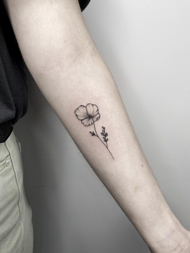 Poppy Tattoo Print — MARA BEE
